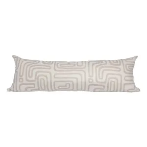 Wander Feather Fill Lumbar Cushion 120x40cm in White / Natural by OZ Design, a Cushions, Decorative Pillows for sale on Style Sourcebook