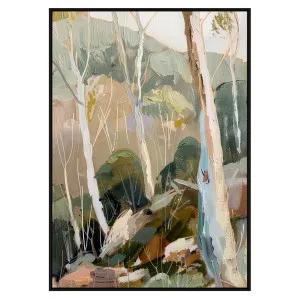 Warm Country Box Framed Canvas in 72 x 102cm Black by OZ Design, a Painted Canvases for sale on Style Sourcebook