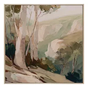 Quiet Outback Box Framed Canvas in 122 x 122cm Natural by OZ Design, a Painted Canvases for sale on Style Sourcebook