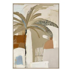 Beach Palmea Box Framed Canvas in 117 x 164cm Natural by OZ Design, a Painted Canvases for sale on Style Sourcebook
