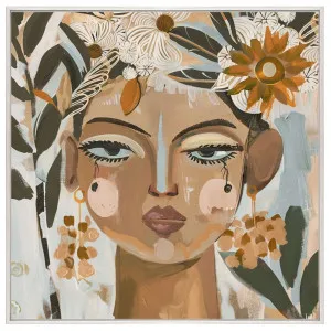 Ardea Box Framed Canvas in 164 x 164cm White by OZ Design, a Painted Canvases for sale on Style Sourcebook