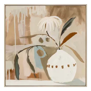 Afternoon Vetra Box Framed Canvas in 102 x 102cm Natural by OZ Design, a Painted Canvases for sale on Style Sourcebook