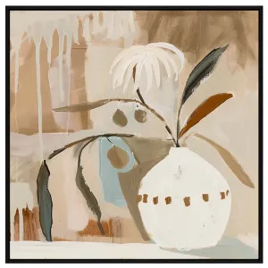 Afternoon Vetra Box Framed Canvas in 102 x 102cm Black by OZ Design, a Painted Canvases for sale on Style Sourcebook