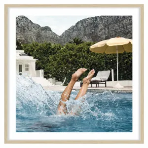 Dip Framed Print in 118 x 118cm Natural by OZ Design, a Prints for sale on Style Sourcebook