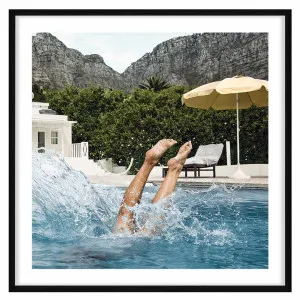 Dip Framed Print in 95 x 95cm Black by OZ Design, a Prints for sale on Style Sourcebook