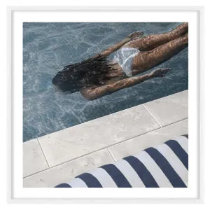 Drift State Framed Print in 95 x 95cm White by OZ Design, a Prints for sale on Style Sourcebook