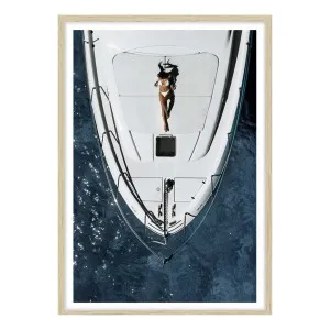 Azure Long Weekend Framed Print in 95 x 133cm Natural by OZ Design, a Prints for sale on Style Sourcebook