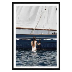 Azure Regatta Framed Print in 84 x 118cm Black by OZ Design, a Prints for sale on Style Sourcebook