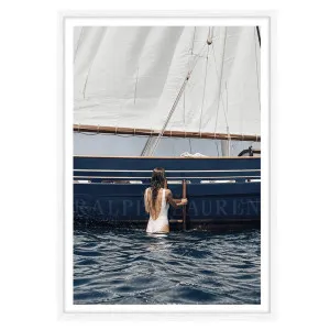 Azure Regatta Framed Print in 73 x 103cm White by OZ Design, a Prints for sale on Style Sourcebook