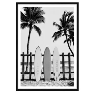 Bay Coastal Standard Framed Print in 95 x 133cm Black by OZ Design, a Prints for sale on Style Sourcebook