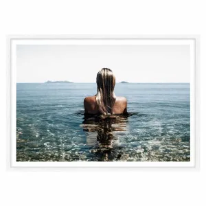 Elsewhere Framed Print in 103 x 73cm White by OZ Design, a Prints for sale on Style Sourcebook