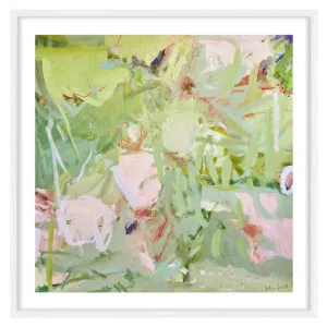 Pleasure of Springs Framed Print in 103 x 103cm White by OZ Design, a Prints for sale on Style Sourcebook