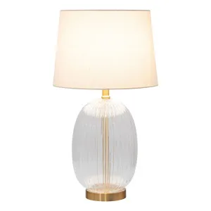 Sahara Table Lamp 33x58cm in Clear / Gold by OZ Design, a Table & Bedside Lamps for sale on Style Sourcebook