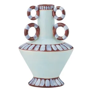 Flavin Vase Small 19x28cm in Mint / Russet by OZ Design, a Vases & Jars for sale on Style Sourcebook