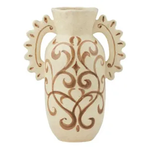 Tulla Vase 21.5x28cm in Ivory / Chocolate by OZ Design, a Vases & Jars for sale on Style Sourcebook