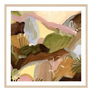Wildflower Whimsy Summer Framed Print in 68 x 68cm by OZ Design, a Prints for sale on Style Sourcebook