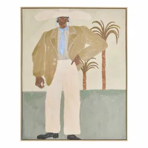 Western Palm Box Framed Canvas in 80 x 100cm by OZ Design, a Painted Canvases for sale on Style Sourcebook