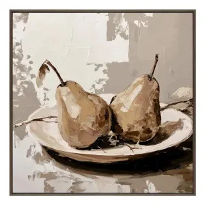 Cava Pear Shaped Box Framed Canvas in 83 x 83cm Mocha by OZ Design, a Painted Canvases for sale on Style Sourcebook