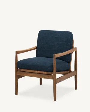 Den Armchair - Walnut & Fabric by The Modern, a Chairs for sale on Style Sourcebook