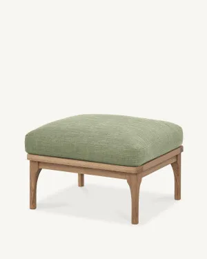 Den Footstool - Oak & Fabric by The Modern, a Ottomans for sale on Style Sourcebook
