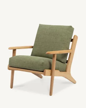 Map Armchair - Oak & Fabric by The Modern, a Chairs for sale on Style Sourcebook