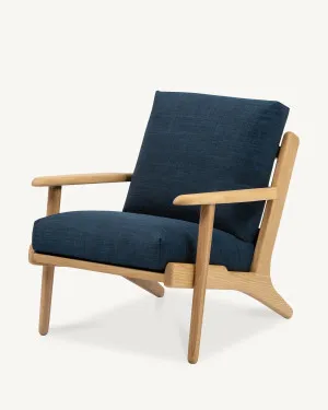 Map Armchair - Oak & Fabric by The Modern, a Chairs for sale on Style Sourcebook