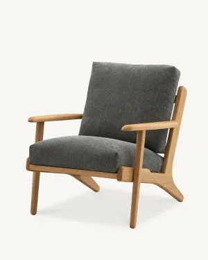 Map Armchair - Oak & Fabric by The Modern, a Chairs for sale on Style Sourcebook