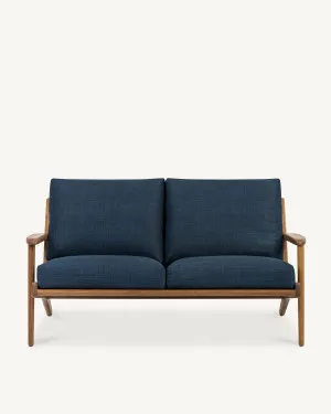 Map 2 Seat Sofa - Walnut & Fabric by The Modern, a Sofas for sale on Style Sourcebook
