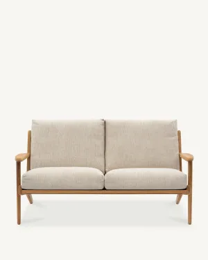 Map 2 Seat Sofa - Oak & Fabric by The Modern, a Sofas for sale on Style Sourcebook