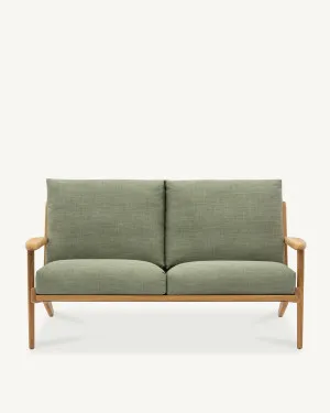 Map 2 Seat Sofa - Oak & Fabric by The Modern, a Sofas for sale on Style Sourcebook