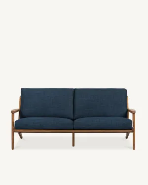 Map 3 Seat Sofa - Walnut & Fabric by The Modern, a Sofas for sale on Style Sourcebook