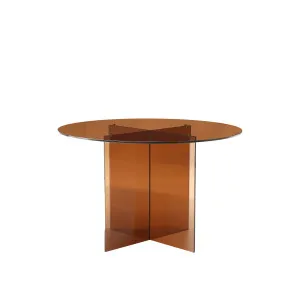 ELORY - Glass Round Dining Table by European Lifestyle, a Dining Tables for sale on Style Sourcebook