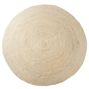 Braided Round Rug Ivory - 250 x 250cm by James Lane, a Contemporary Rugs for sale on Style Sourcebook