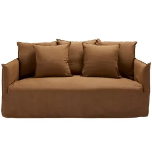 Como Linen Deep Sofa Cocoa - 2.5 Seater by James Lane, a Sofas for sale on Style Sourcebook