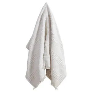 Essque Throw Natural - 160cm x 130cm by James Lane, a Throws for sale on Style Sourcebook