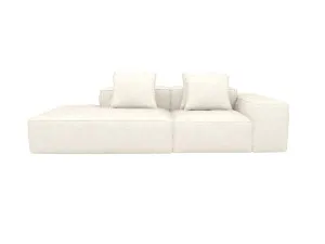 Riley Boucle Ivory Modular Sofa Left Terminal - 3 Seater by James Lane, a Sofas for sale on Style Sourcebook