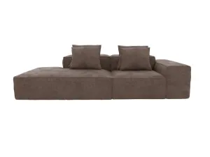 Riley Muse Mink Modular Sofa Left Terminal - 3 Seater by James Lane, a Sofas for sale on Style Sourcebook