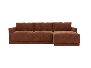Haven Muse Rust Chaise Sofa Right Facing - 3 Seater by James Lane, a Sofas for sale on Style Sourcebook