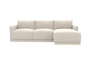 Haven Apt Avon Mineral Chaise Sofa Right Facing - 3 Seater by James Lane, a Sofas for sale on Style Sourcebook