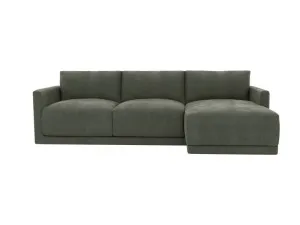 Haven Apt Tribute Dark Jade Chaise Sofa Right Facing - 3 Seater by James Lane, a Sofas for sale on Style Sourcebook