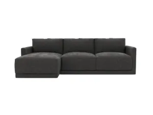 Haven California Charcoal Chaise Sofa Left Facing - 3 Seater by James Lane, a Sofas for sale on Style Sourcebook