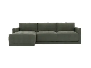 Haven Tribute Dark Jade Chaise Sofa Left Facing - 3 Seater by James Lane, a Sofas for sale on Style Sourcebook