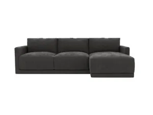 Haven California Charcoal Chaise Sofa Right Facing - 3 Seater by James Lane, a Sofas for sale on Style Sourcebook