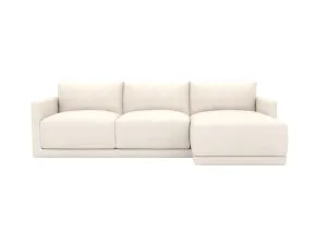 Haven Noa Fog Chaise Sofa Right Facing - 3 Seater by James Lane, a Sofas for sale on Style Sourcebook