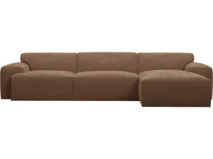 Copenhagen Tribute Chestnut Modular Chaise Sofa Right Facing - 3 Seater by James Lane, a Sofas for sale on Style Sourcebook