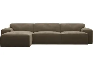 Copenhagen Tribute Walnut Modular Chaise Sofa Left Facing - 3 Seater by James Lane, a Sofas for sale on Style Sourcebook