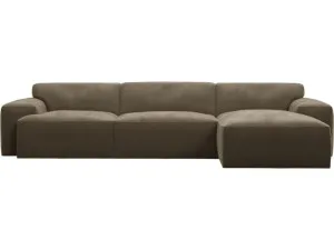 Copenhagen Tribute Walnut Modular Chaise Sofa Right Facing - 3 Seater by James Lane, a Sofas for sale on Style Sourcebook