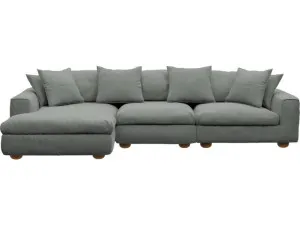 Tully Tribute Storm Chaise Sofa Left Facing - 3 Seater by James Lane, a Sofas for sale on Style Sourcebook