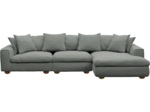 Tully Tribute Storm Chaise Sofa Right Facing - 3 Seater by James Lane, a Sofas for sale on Style Sourcebook