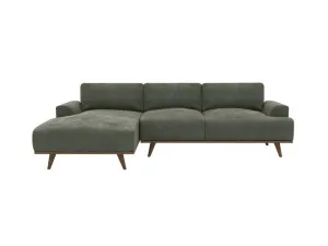 Dane Tribute Dark Jade Chaise Sofa Left Facing - 3 Seater by James Lane, a Sofas for sale on Style Sourcebook